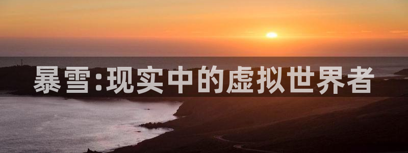 法国db电竞官网：暴雪:现实中的虚拟世界者
